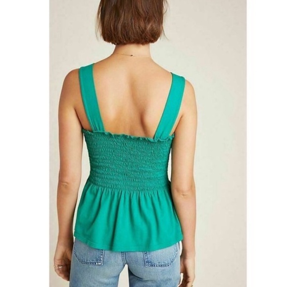 Anthropologie T.la Smocked peplum top - Picture 3 of 4